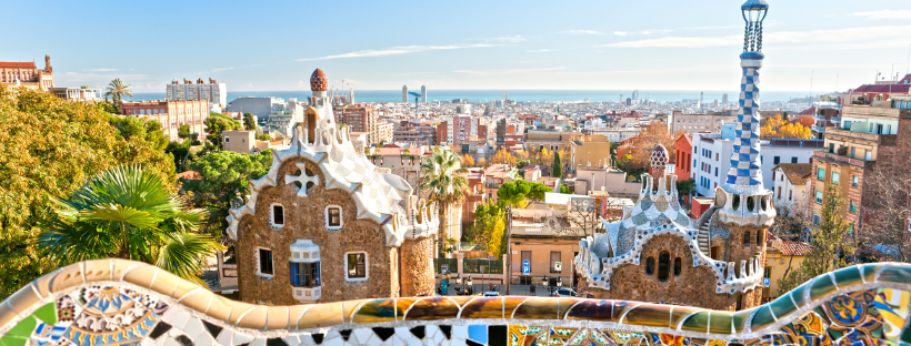 Vue de Barcelone depuis le Parc Guell